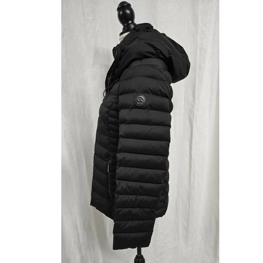 Michael Michael Kors Packable‎ Down Puffer Winter Jacket Hooded Black Women's S